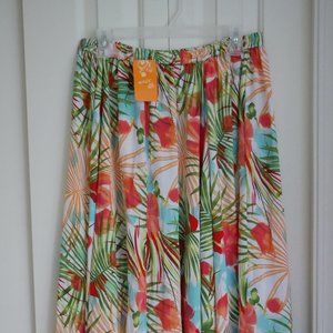 tropical maxi skirt